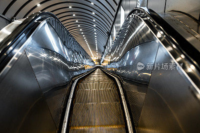 Tianmen Shan Escalator view from top down, Hunan province (湖南省), China